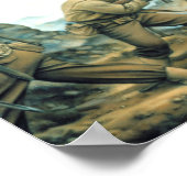 Poster Red Bull In the Winter Line By Donna (Coin)