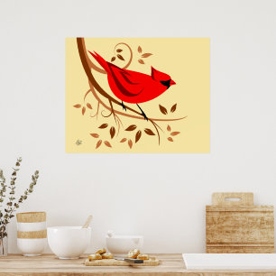 Poster Red Cardinal