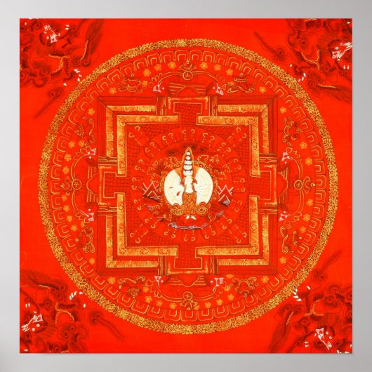 Poster Red Chenrezig (Devant)