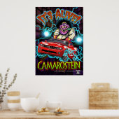 Poster Red Chevy Camaro RS (Cuisine)
