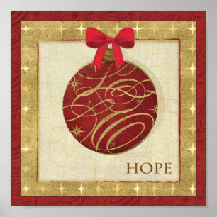 Poster Red Christmas Decorations