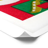 Poster Red Czechoslovak Matchbox Labels Grid Print (Coin)