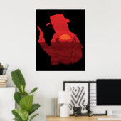 Poster Red Dead The Outlaw (Bureau à domicile)
