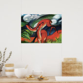 Poster Red Deer II par Franz Marc Classic Peinture (Cuisine)