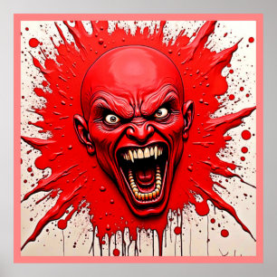 Poster Red Demon Fury Art