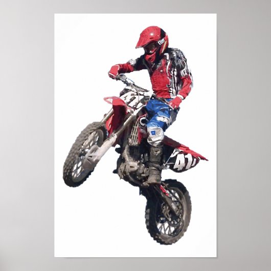 Poster Red Dirt Bike (Devant)