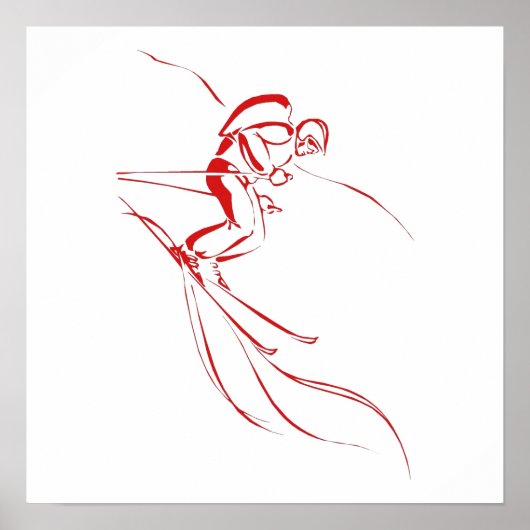 Poster Red Downhill (Devant)