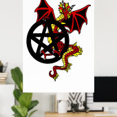 Poster Red Dragon and Pentacle (Bureau à domicile)