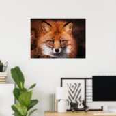 Poster Red Fox Wild Woodland Animal (Bureau à domicile)
