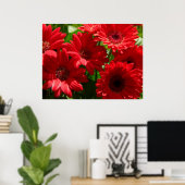 Poster Red Gerber Daisies 2012 5a (Bureau à domicile)