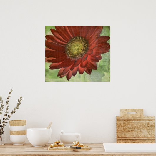 Poster Red Gerbera (Cuisine)