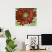 Poster Red Gerbera (Bureau à domicile)
