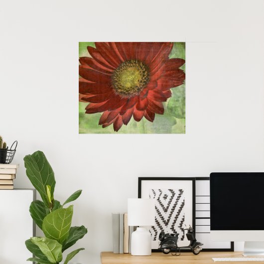 Poster Red Gerbera (Bureau à domicile)