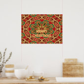 Poster Red Gold Christmas Holiday (Cuisine)