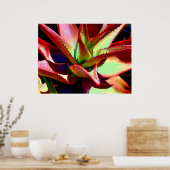 Poster Red & Green Agave (Cuisine)