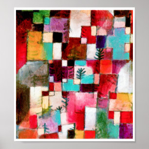 Poster Red Green and Violet, Paul Klee