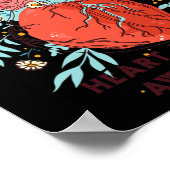 Poster Red Heart Disease Support Sensibilisation aux mala (Coin)