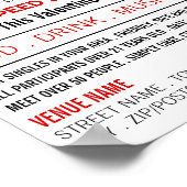 Poster Red Hearts, Speed Dating Evénement Publicité (Coin)