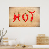 Poster Red Hot Chili Peppers Lettres Word (Cuisine)