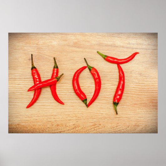 Poster Red Hot Chili Peppers Lettres Word (Devant)