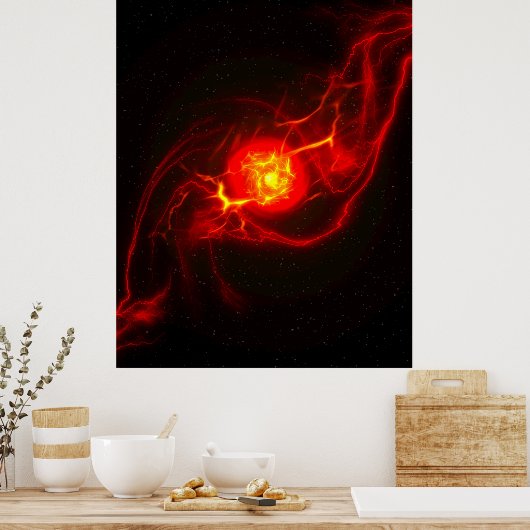 Poster Red Implosion Supernova (Cuisine)