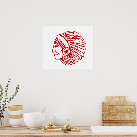 Poster Red Indian (Cuisine)