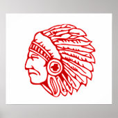 Poster Red Indian (Devant)