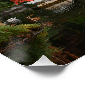 Poster Red Japanese Maple and Garden Shirt Photo (Coin)