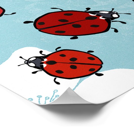 Poster Red Ladybug (Coin)