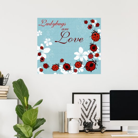 Poster Red Ladybug (Bureau à domicile)