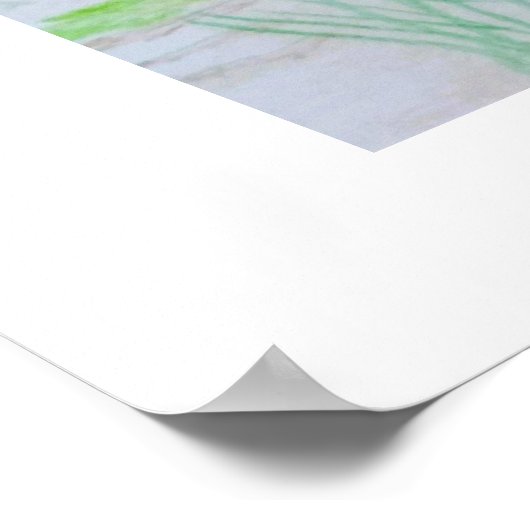 Poster Red Light House à la plage (Coin)