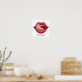 Poster Red Lips Open Mouth Thunder_Cove (Cuisine)