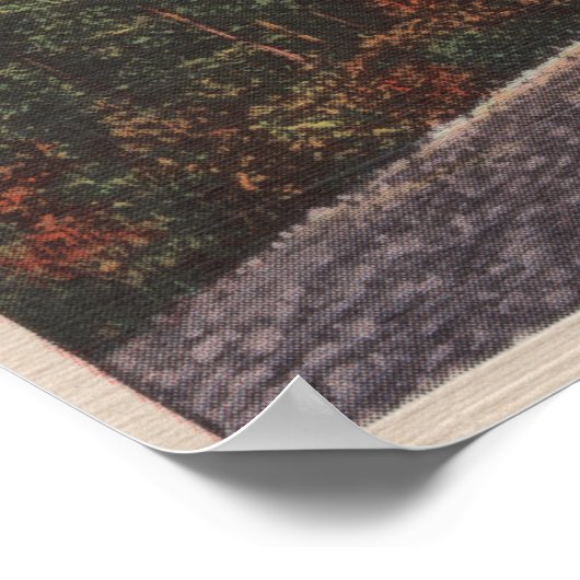 Poster Red Lodge, MT - Vue sur Mae West Curve (Coin)