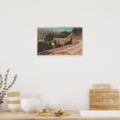 Poster Red Lodge, MT - Vue sur Mae West Curve (Cuisine)