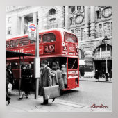 Poster Red London Double Decker (Devant)