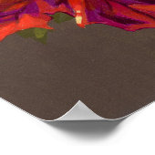 Poster Red Maple Fairy ART IMPRIMER feuilles d'automne im (Coin)