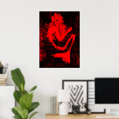 Poster Red Mermaid Skeleton (Bureau à domicile)