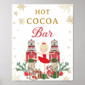 Poster Red Nutcracker Winter Onederland Hot Cocoa Bar (Devant)