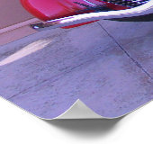 Poster Red Oldtimer Truck (Coin)