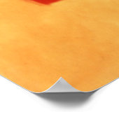 Poster red, orange on yellow (Coin)