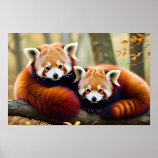 Poster Red Panda Animal Nature Faune Affection Soin (Devant)