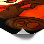 Poster Red Panda Doing Heart With Hands Valentines Day (Coin)