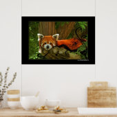 Poster Red Panda imprimé (Cuisine)