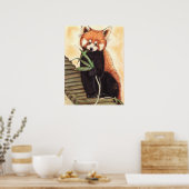 Poster Red Panda Nom (Cuisine)