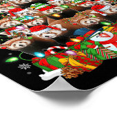 Poster Red Panda Xmas Lighting Tree Santa Red Panda Chris (Coin)