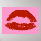Poster Red Pop Art Lips (Devant)