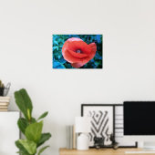 Poster Red Poppy. (Bureau à domicile)