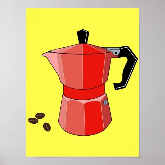 Poster Red Rainbow Espresso (Devant)
