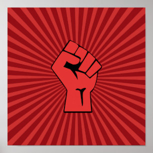 Poster Red Revolutionary Fist