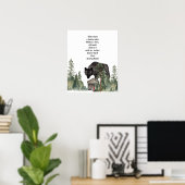 Poster Red Riding Hood Wolf Art (Bureau à domicile)